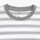 キッズ　綿天竺編みクルーネック半袖Ｔシャツ　ボーダー