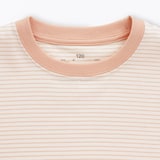 キッズ　綿天竺編みクルーネック半袖Ｔシャツ　ボーダー