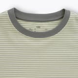 キッズ　綿天竺編みクルーネック半袖Ｔシャツ　ボーダー