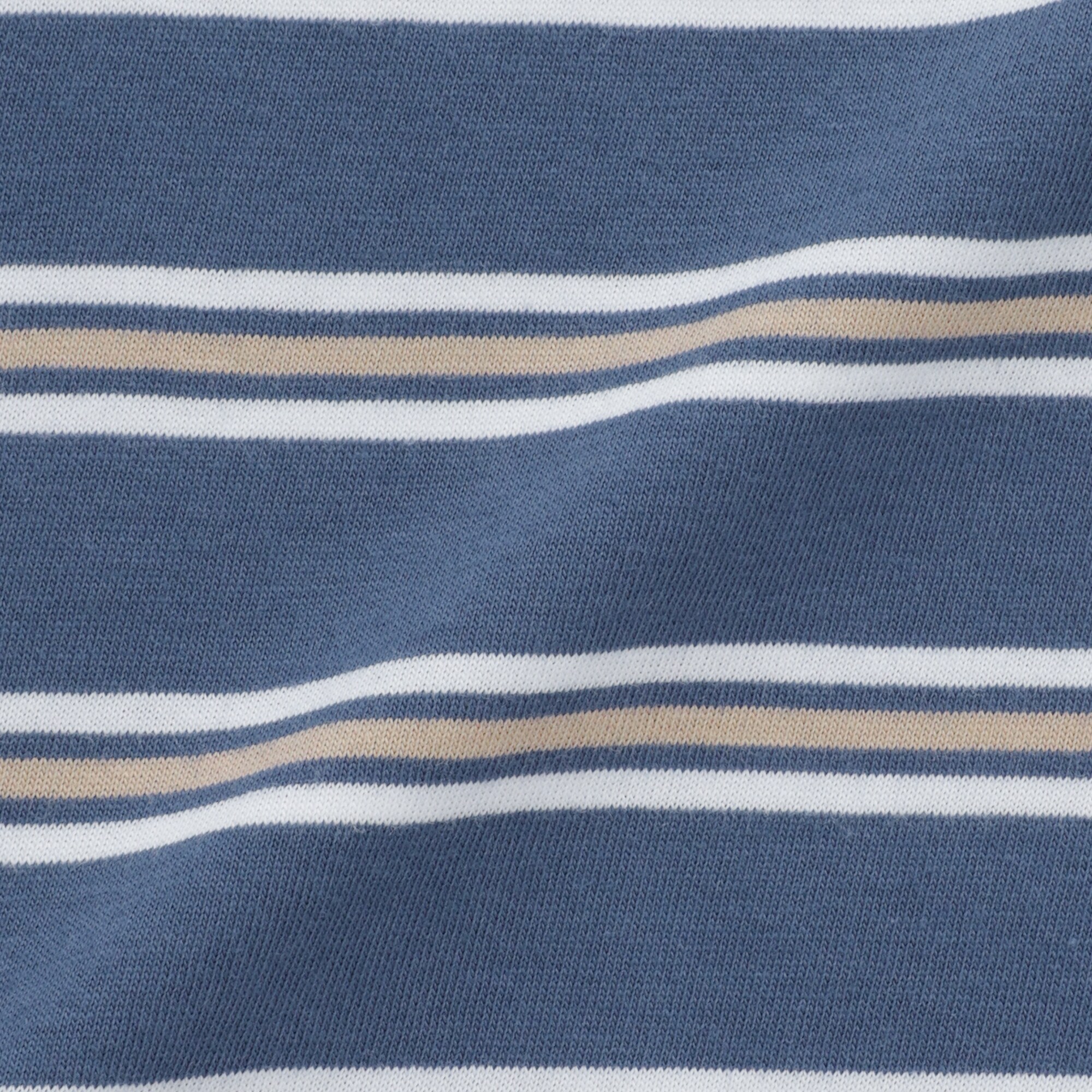 キッズ　綿天竺編みクルーネック半袖Ｔシャツ　ボーダー