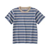 キッズ　綿天竺編みクルーネック半袖Ｔシャツ　ボーダー