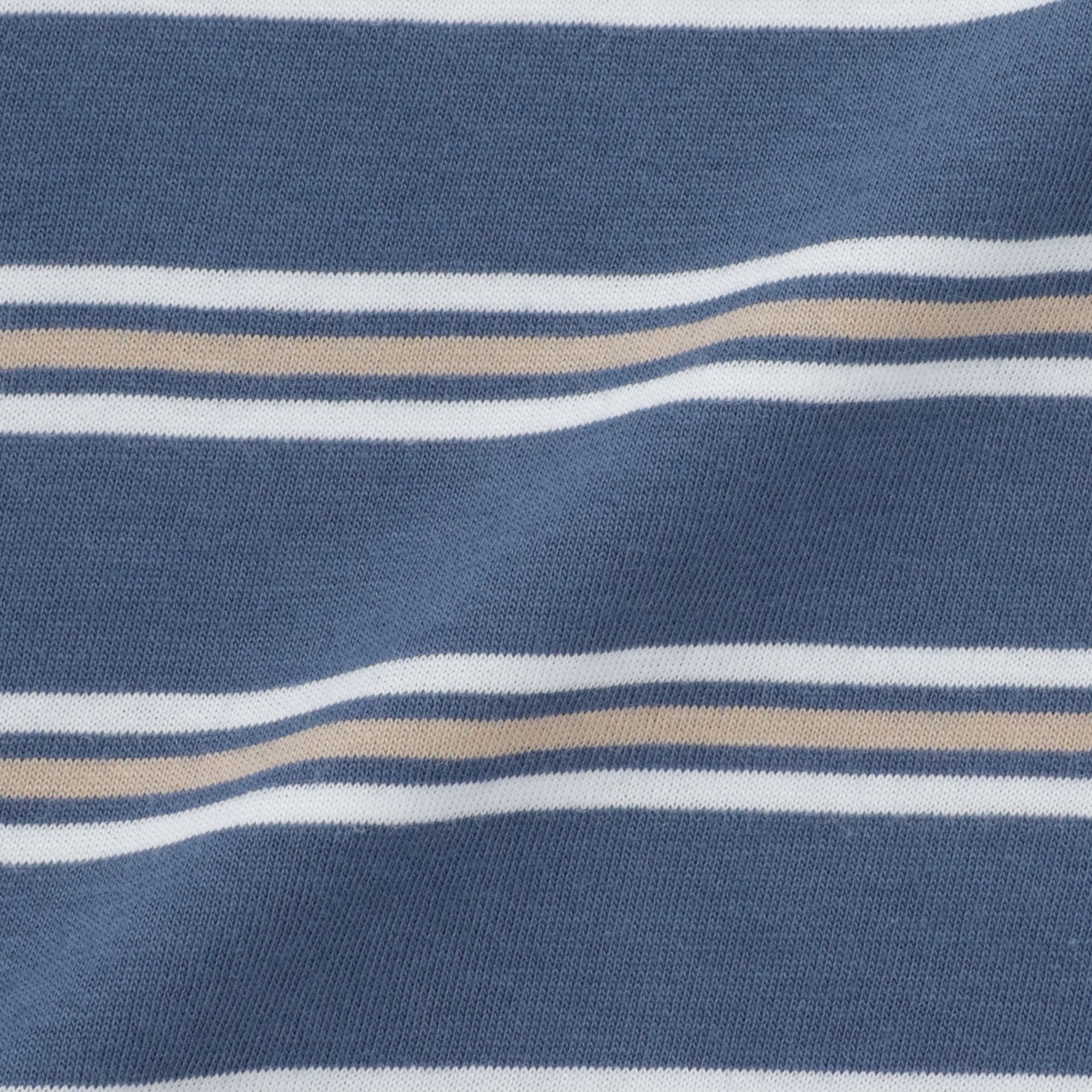 キッズ　綿天竺編みクルーネック半袖Ｔシャツ　ボーダー