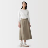 婦人　天竺編みボートネック七分袖Ｔシャツ