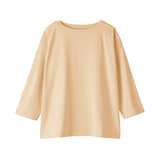 婦人　天竺編みボートネック七分袖Ｔシャツ
