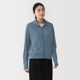 婦人　ＵＶカット乾きやすいフルジップパーカ