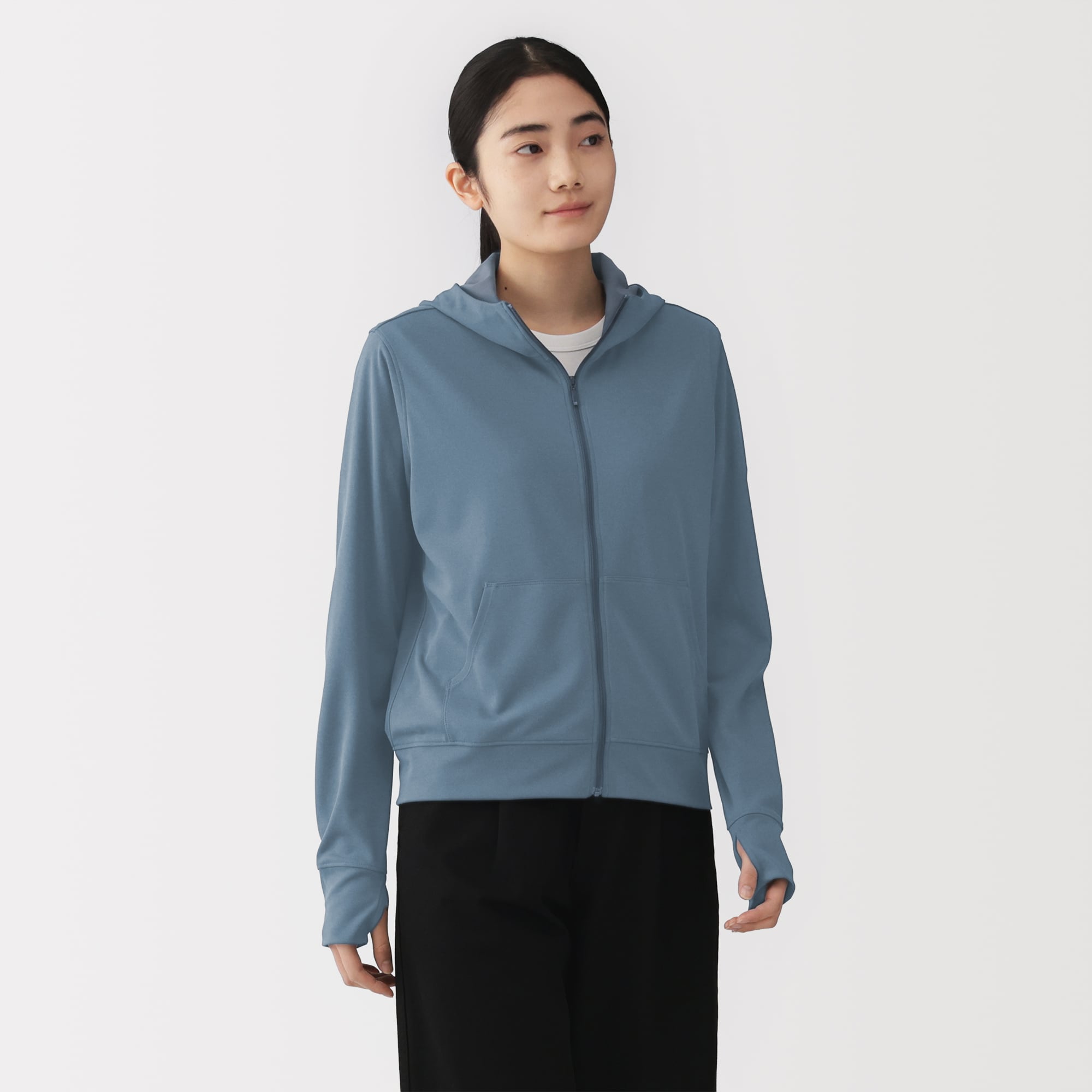 婦人　ＵＶカット乾きやすいフルジップパーカ