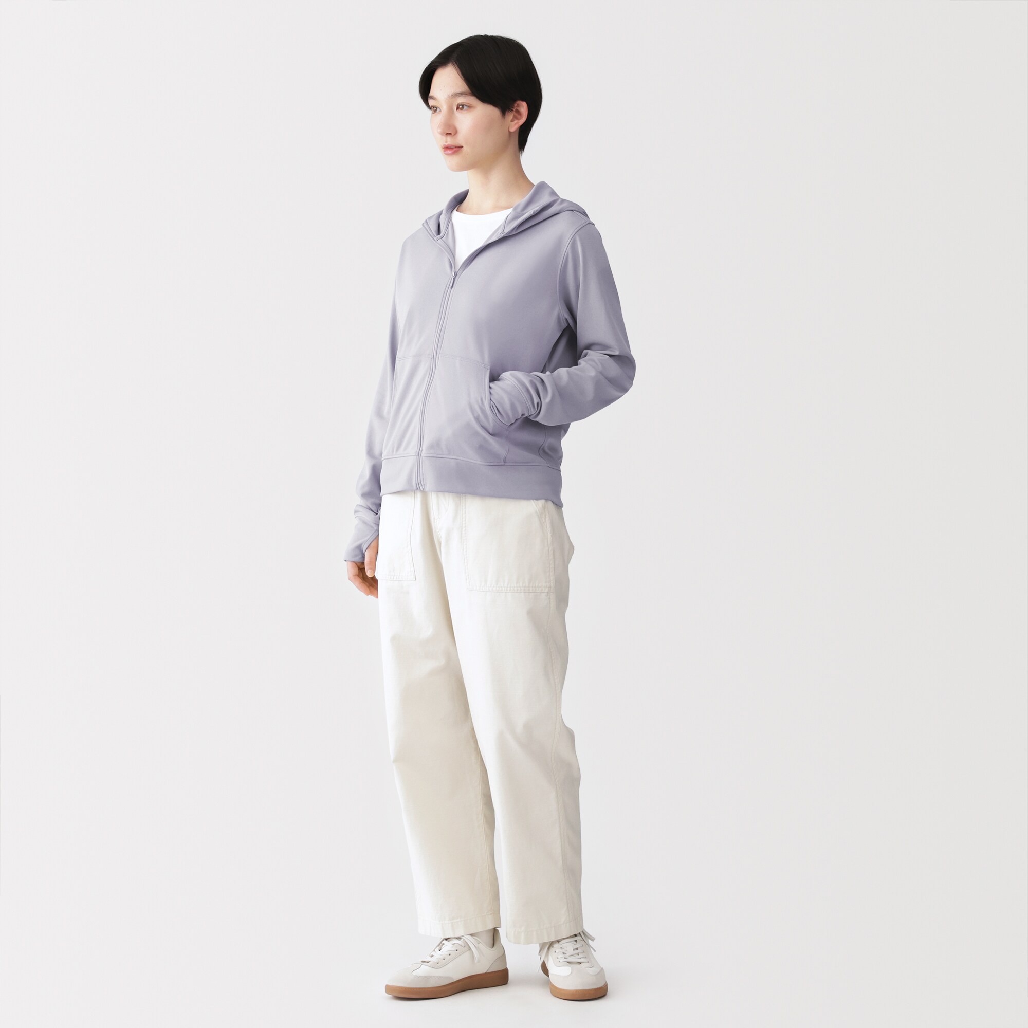 婦人　ＵＶカット乾きやすいフルジップパーカ