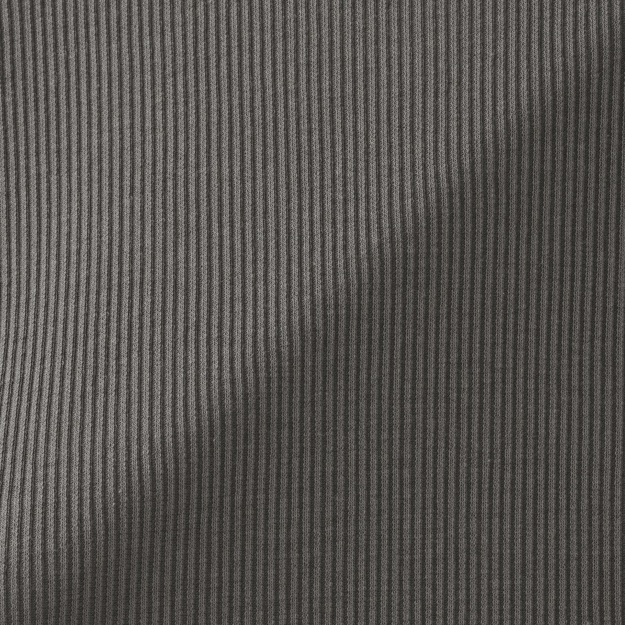 婦人　なめらかリブ編みクルーネック長袖Ｔシャツ