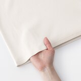 婦人　なめらかリブ編みクルーネック長袖Ｔシャツ