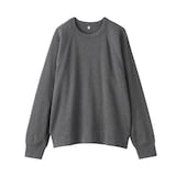 婦人　ワッフル編みクルーネック長袖Ｔシャツ