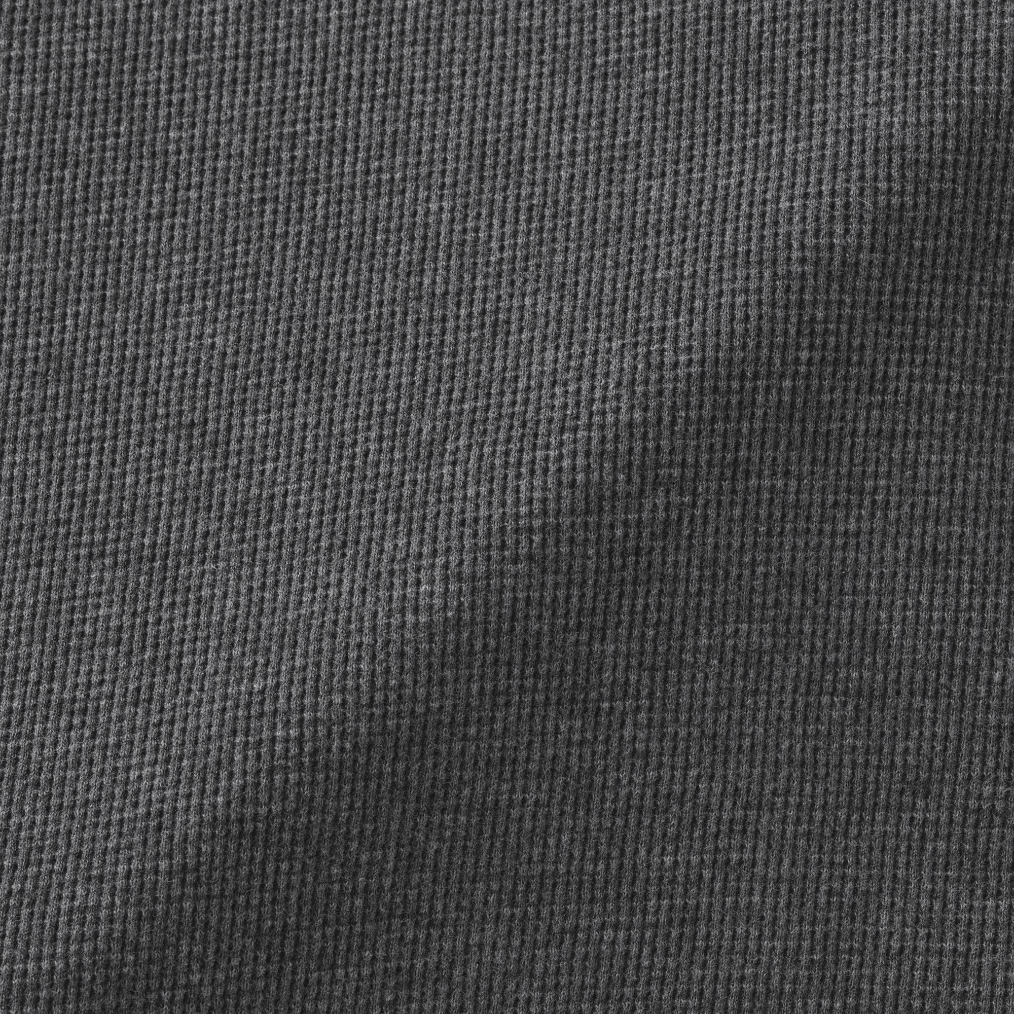 婦人　ワッフル編みクルーネック長袖Ｔシャツ