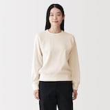 婦人　ワッフル編みクルーネック長袖Ｔシャツ