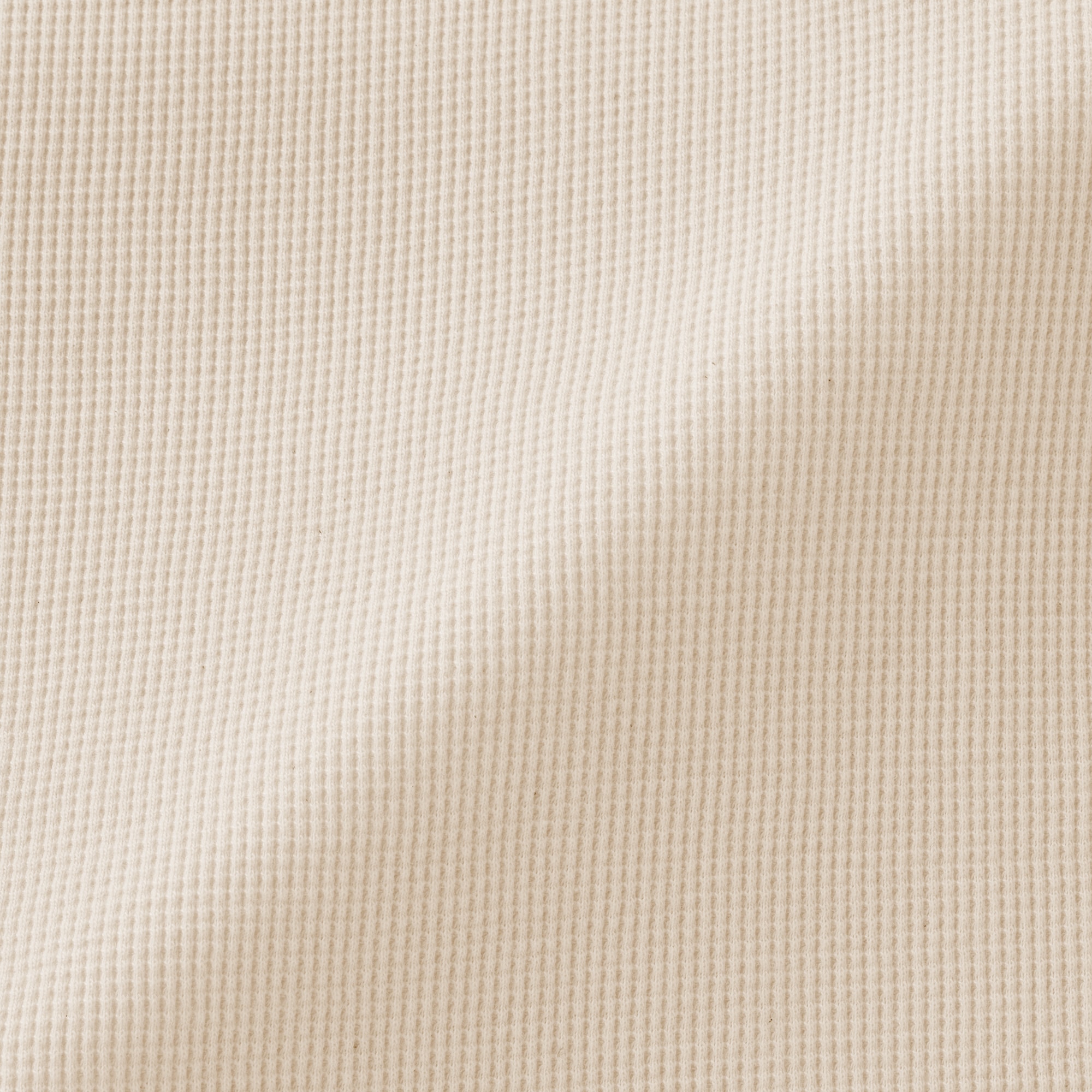 婦人　ワッフル編みクルーネック長袖Ｔシャツ