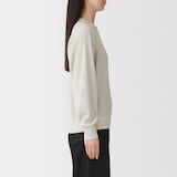 婦人　ワッフル編みクルーネック長袖Ｔシャツ
