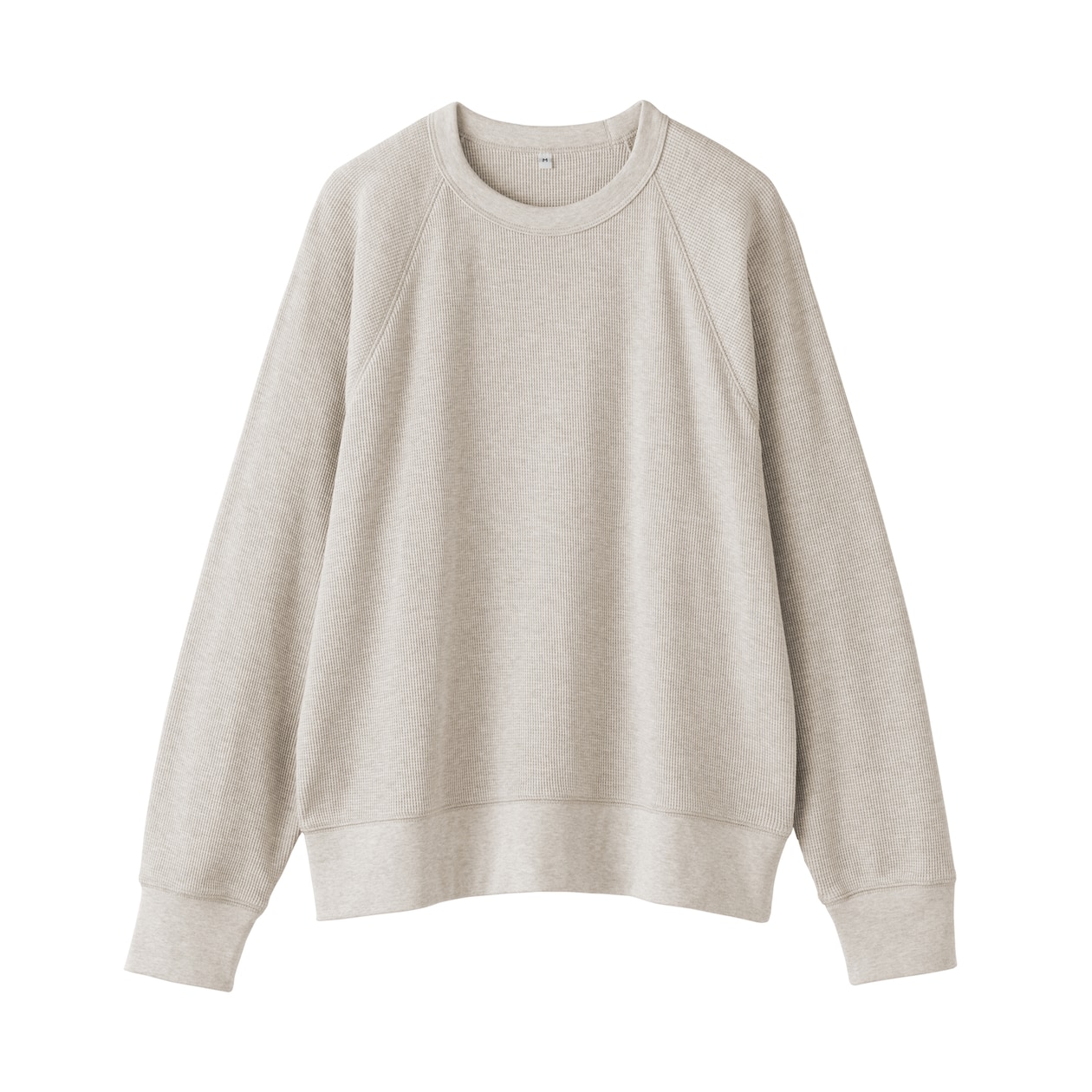 婦人　ワッフル編みクルーネック長袖Ｔシャツ