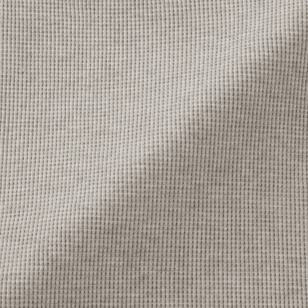 婦人　ワッフル編みクルーネック長袖Ｔシャツ