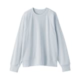 婦人　ワッフル編みクルーネック長袖Ｔシャツ