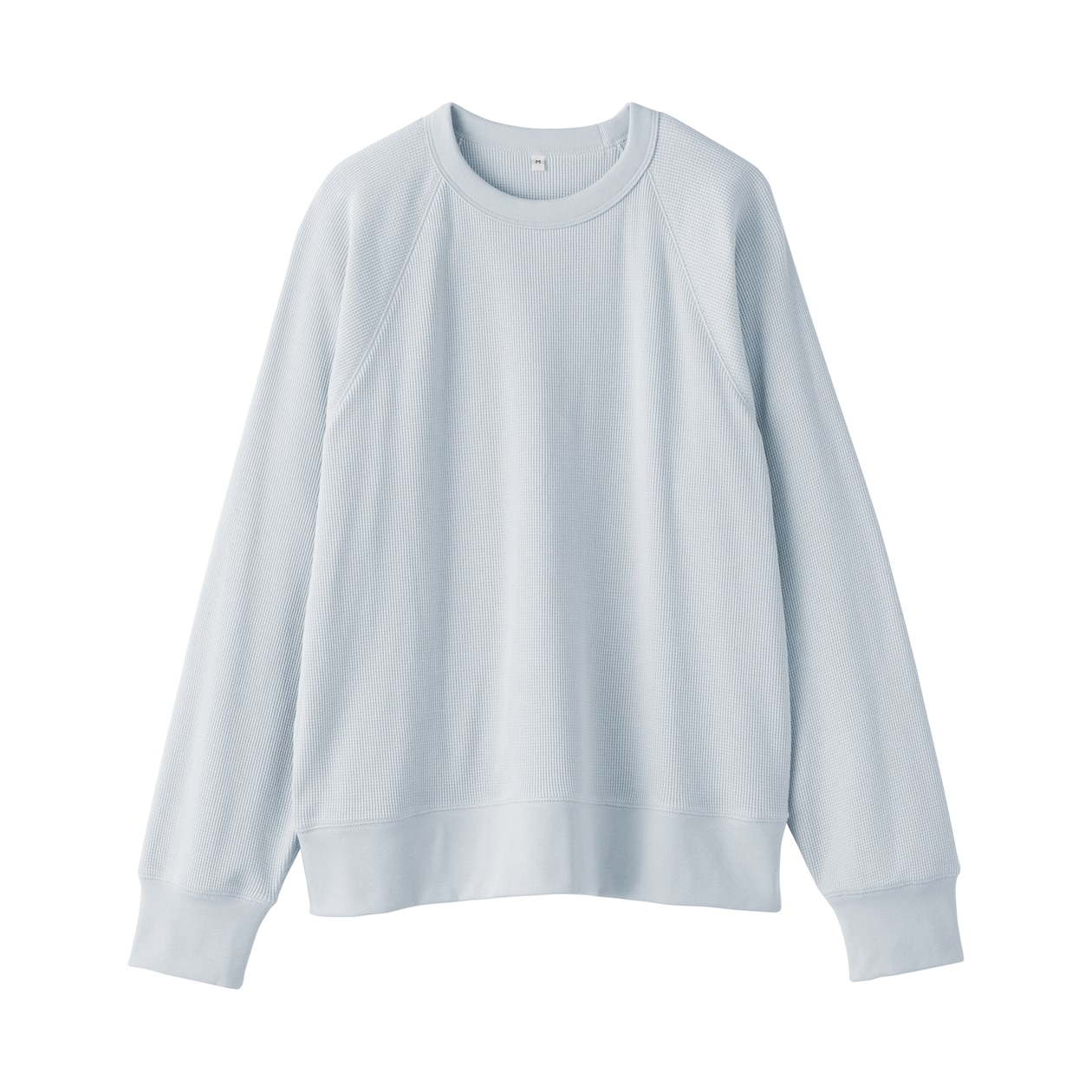 婦人　ワッフル編みクルーネック長袖Ｔシャツ