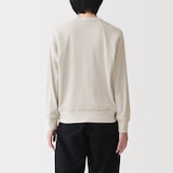 婦人　ワッフル編みクルーネック長袖Ｔシャツ