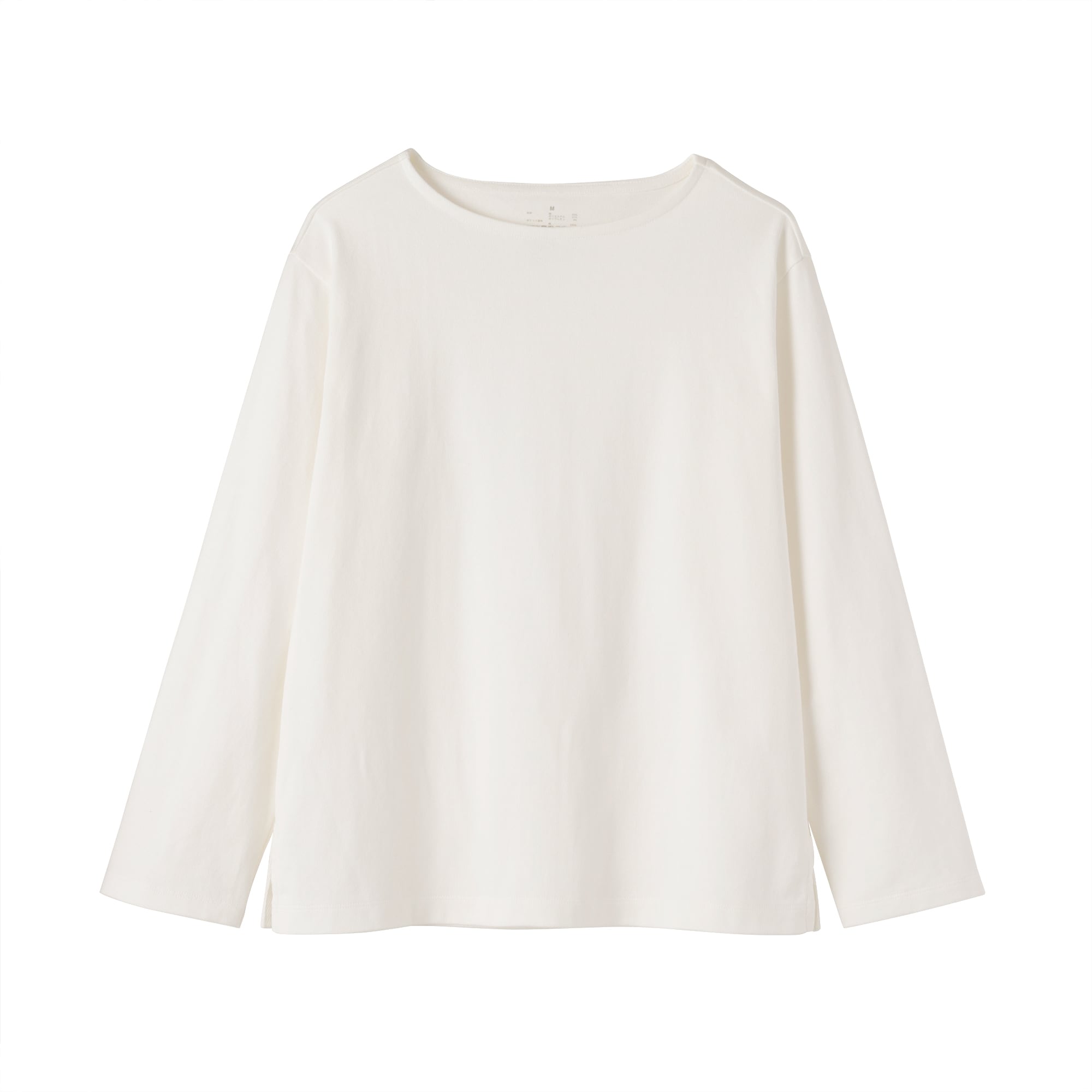 婦人　太番手ボートネック長袖Ｔシャツ