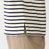 婦人　太番手ボートネック長袖Ｔシャツ