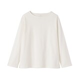 婦人　太番手ボートネック長袖Ｔシャツ