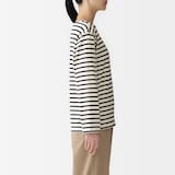 婦人　太番手ボートネック長袖Ｔシャツ