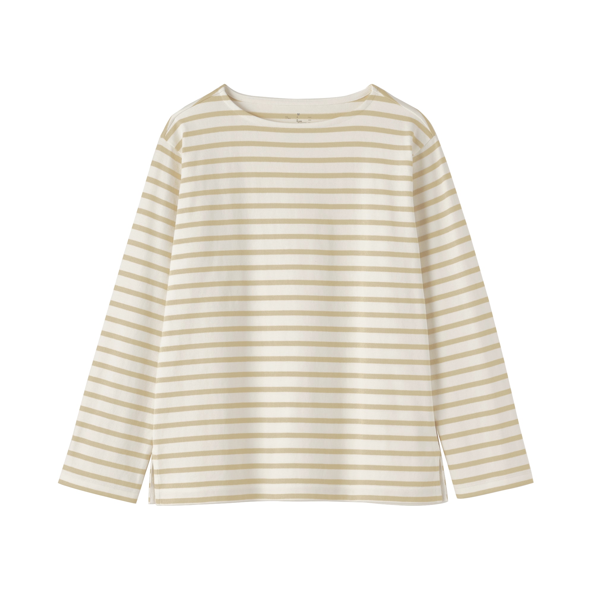 婦人　太番手ボートネック長袖Ｔシャツ