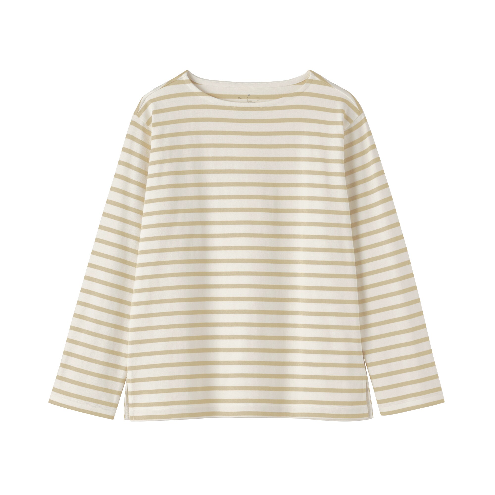 婦人　太番手ボートネック長袖Ｔシャツ