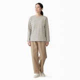 婦人　太番手ボートネック長袖Ｔシャツ