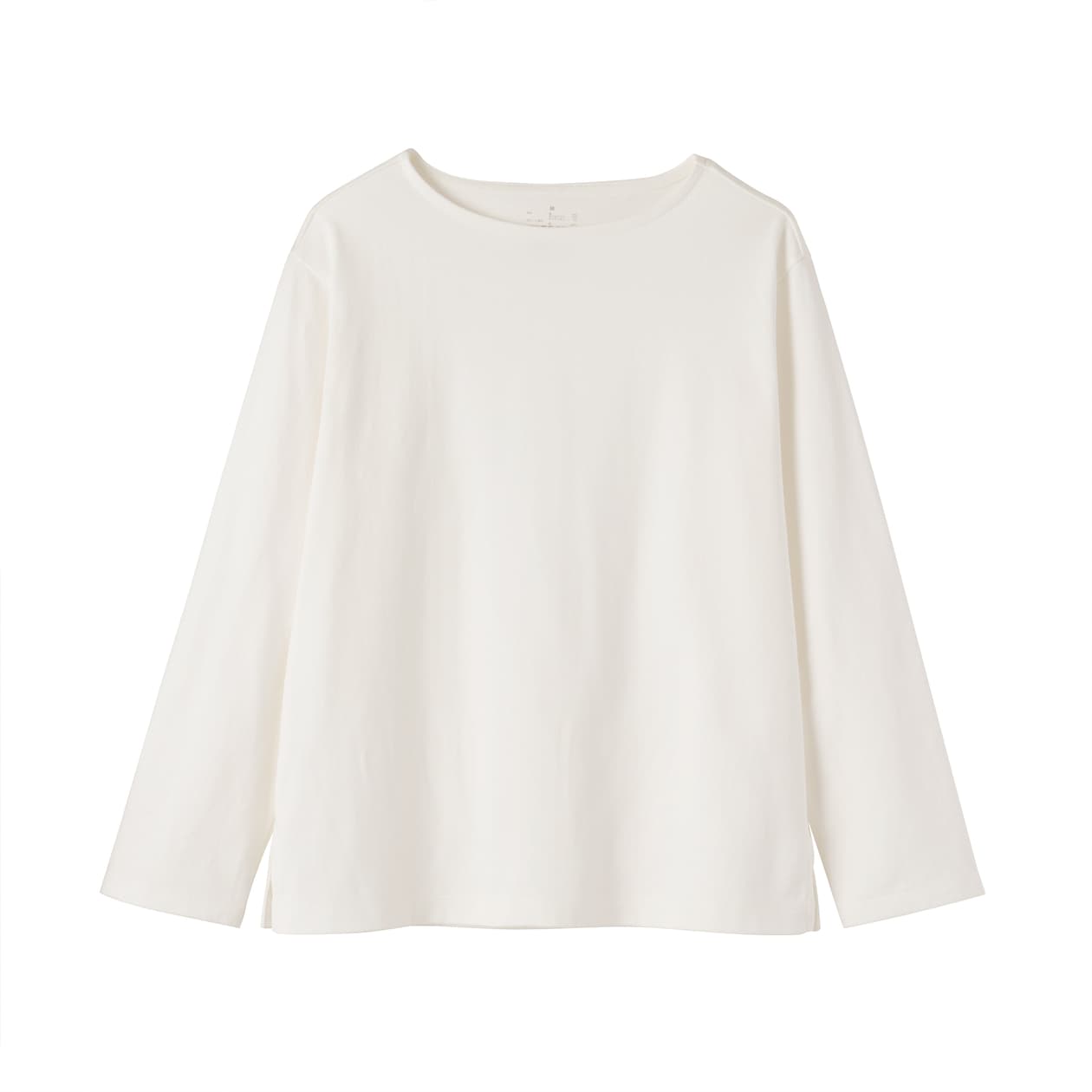 婦人　太番手ボートネック長袖Ｔシャツ