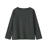 婦人　太番手ボートネック長袖Ｔシャツ