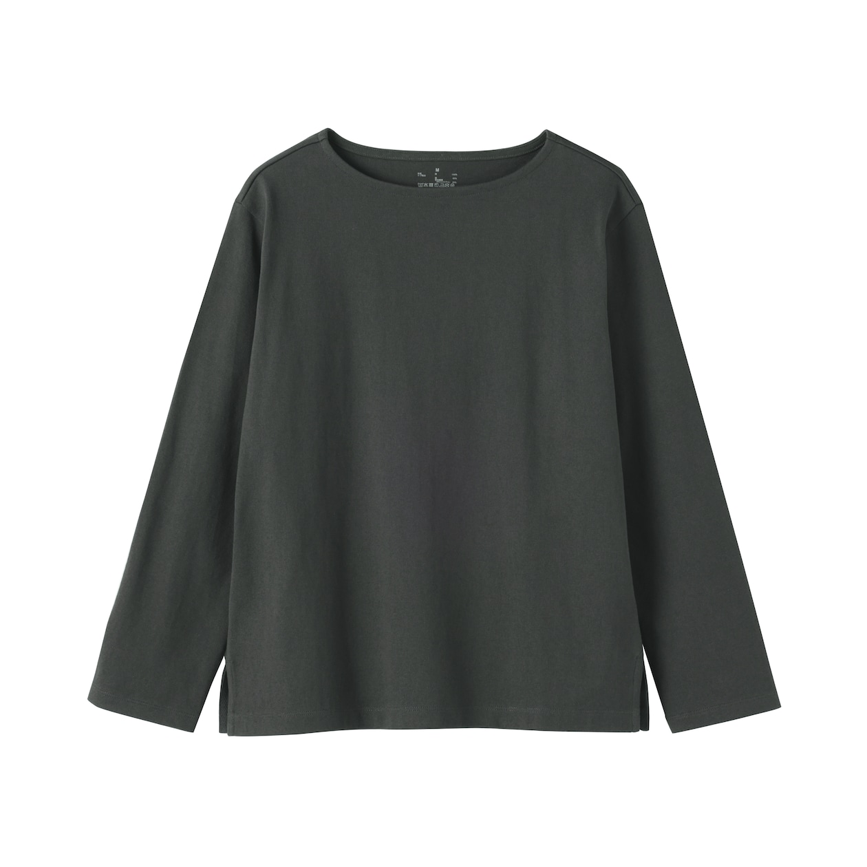 婦人　太番手ボートネック長袖Ｔシャツ