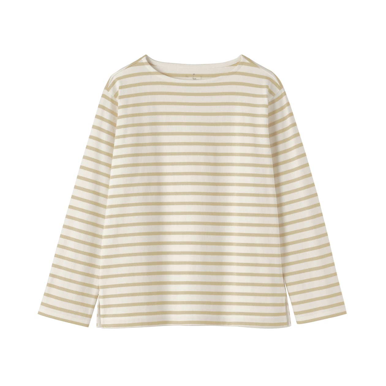 婦人　太番手ボートネック長袖Ｔシャツ