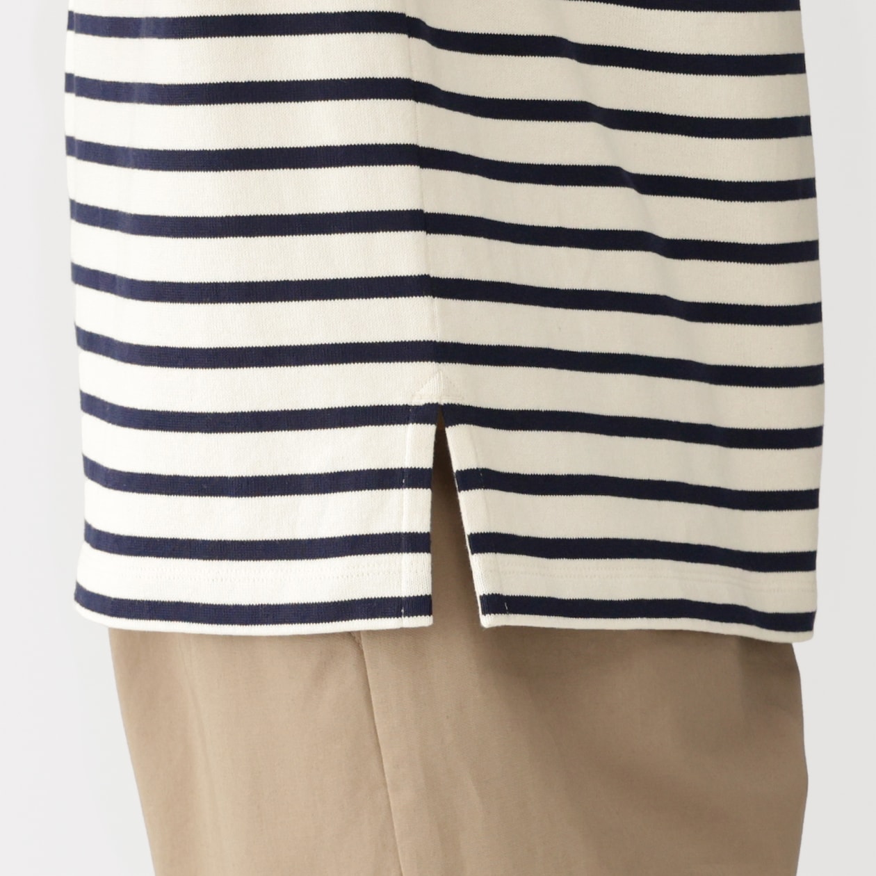 婦人　太番手ボートネック長袖Ｔシャツ