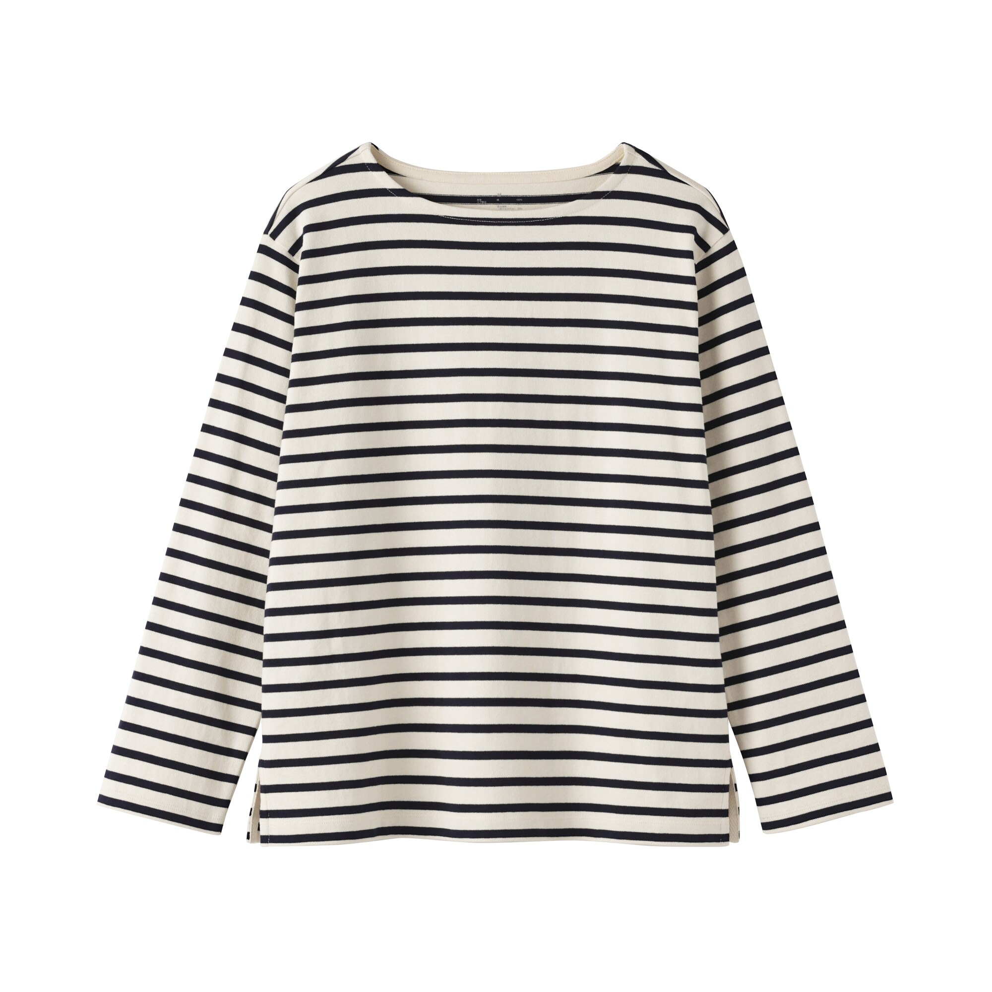 婦人　太番手ボートネック長袖Ｔシャツ