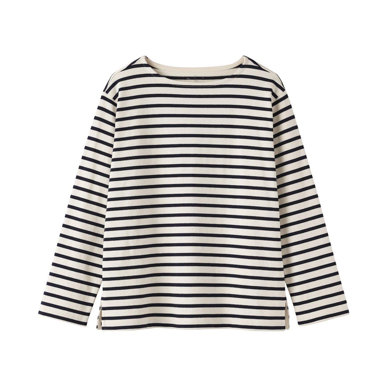 婦人　太番手ボートネック長袖Ｔシャツ