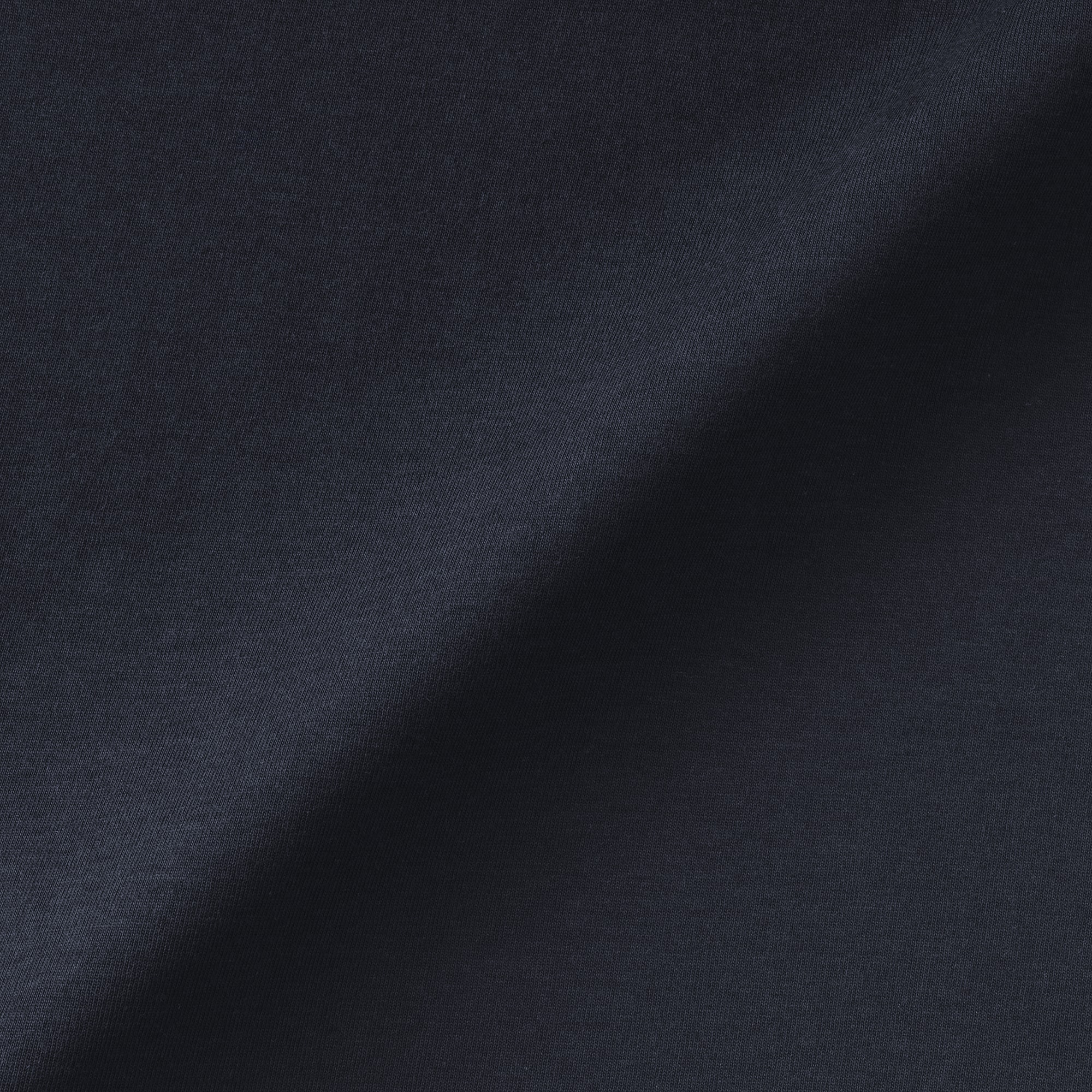 婦人　なめらか天竺編みクルーネック長袖ワンピース