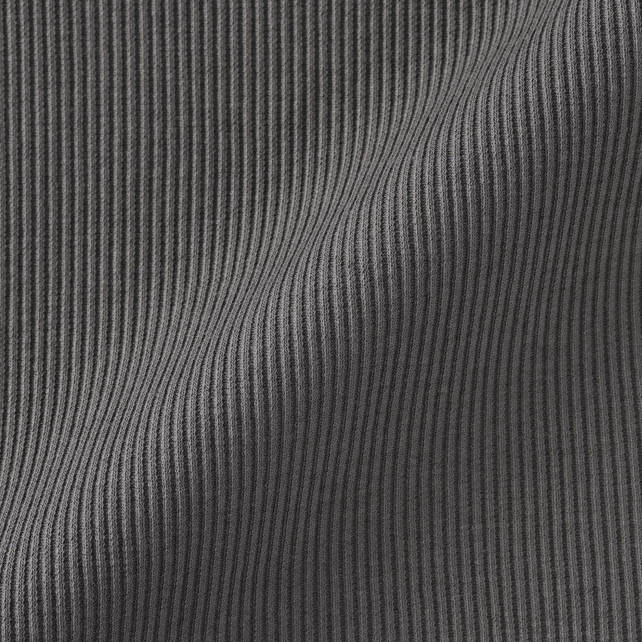 婦人　なめらかリブ編みヘンリーネック長袖Ｔシャツ