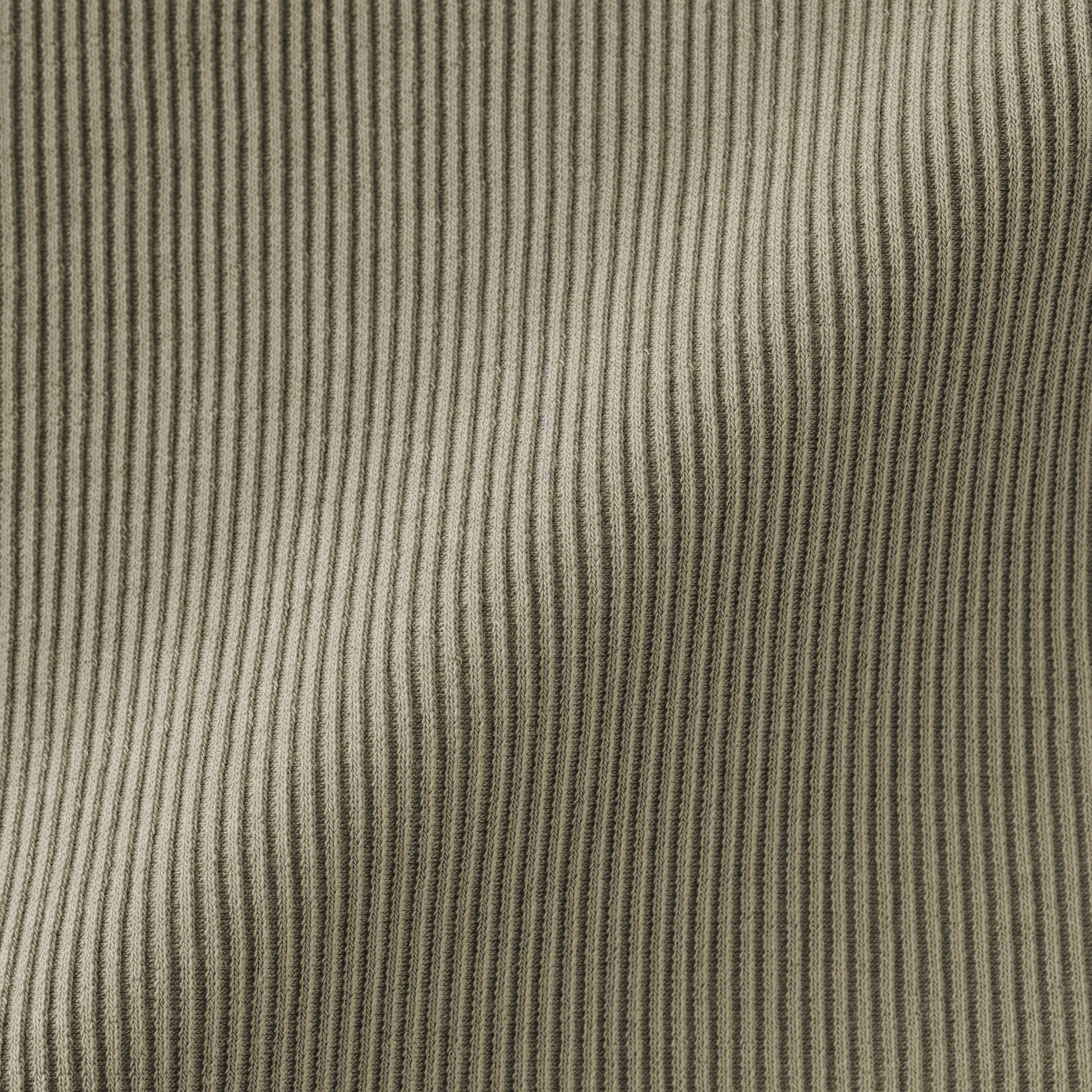 婦人　なめらかリブ編みヘンリーネック長袖Ｔシャツ