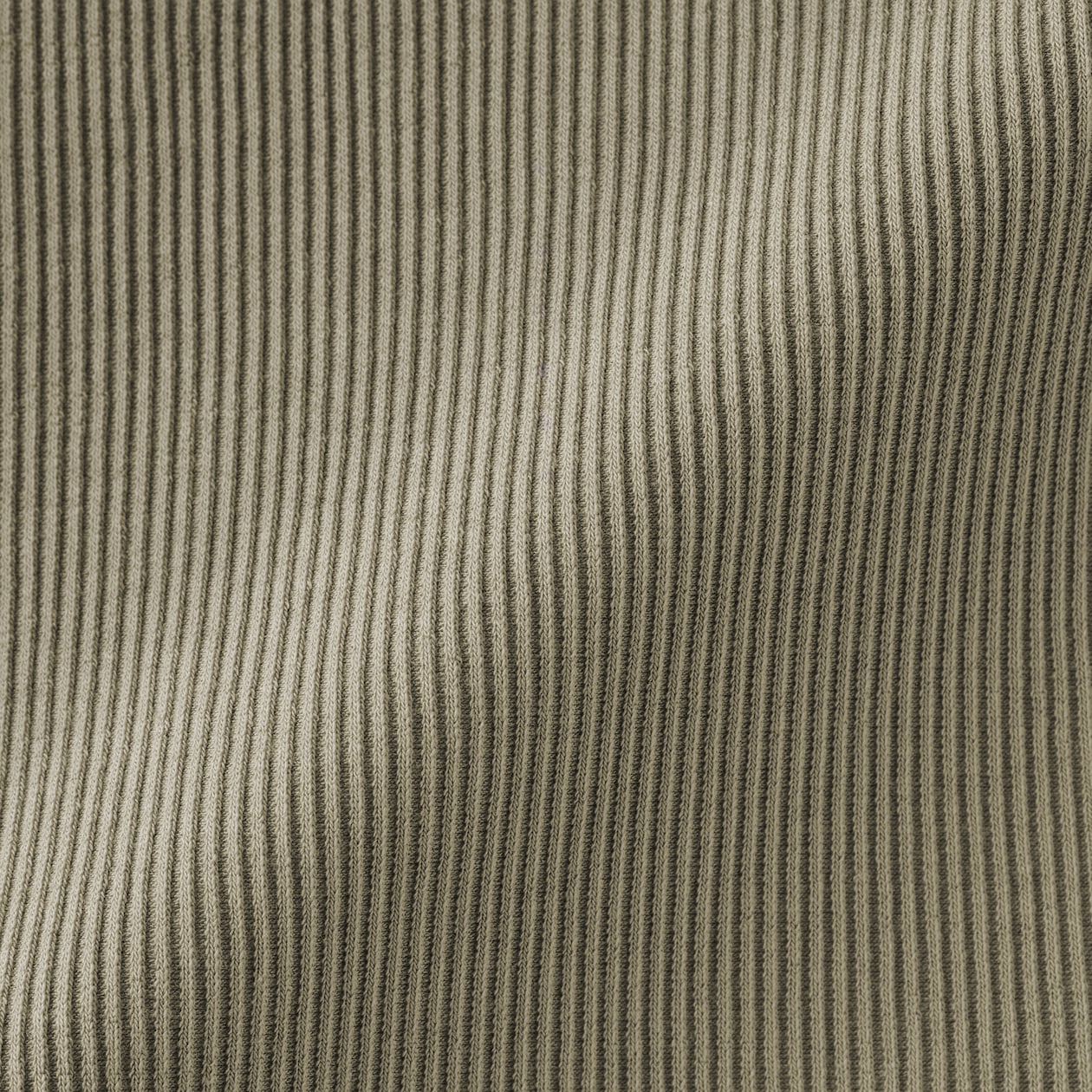 婦人　なめらかリブ編みヘンリーネック長袖Ｔシャツ