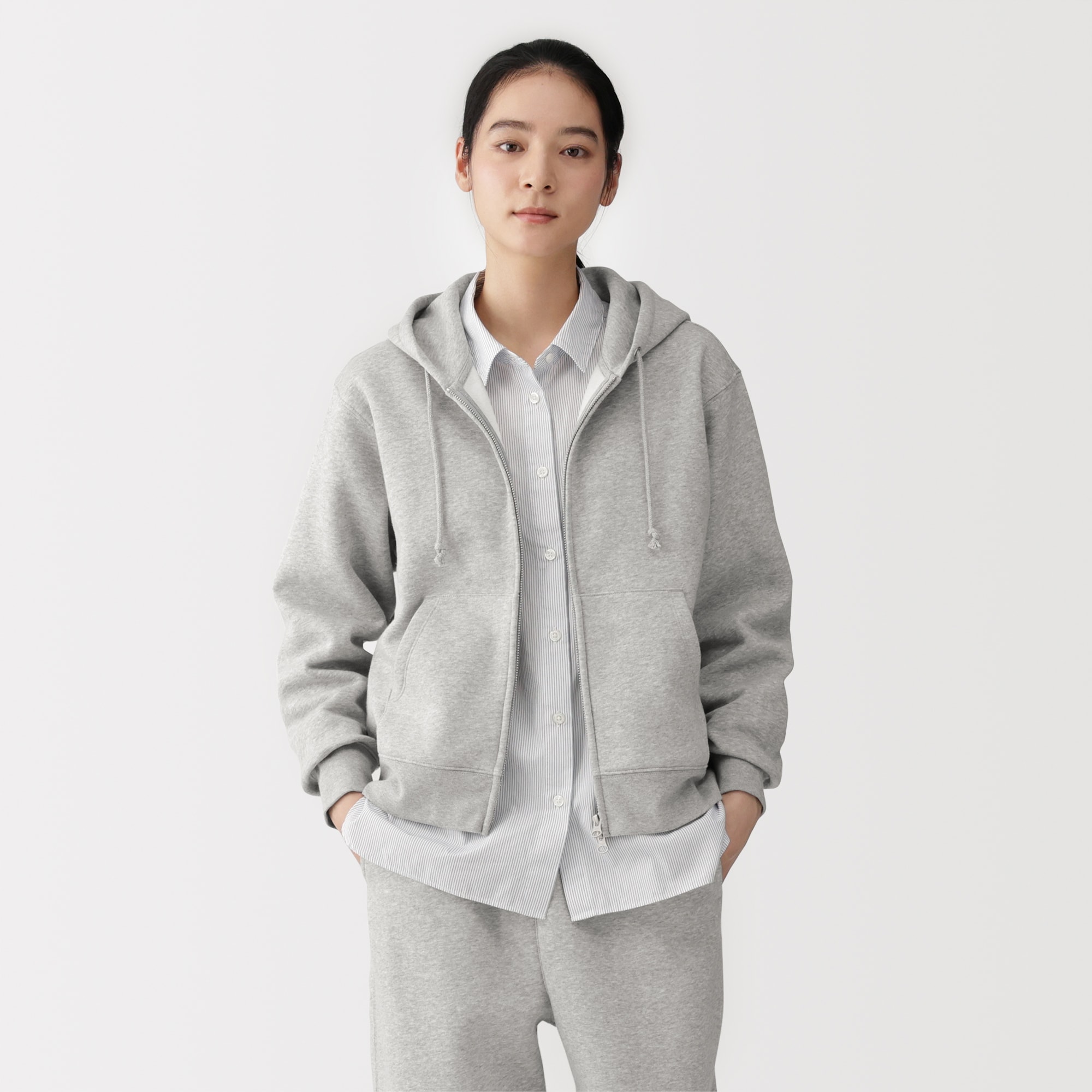 婦人　スウェットフルジップパーカ