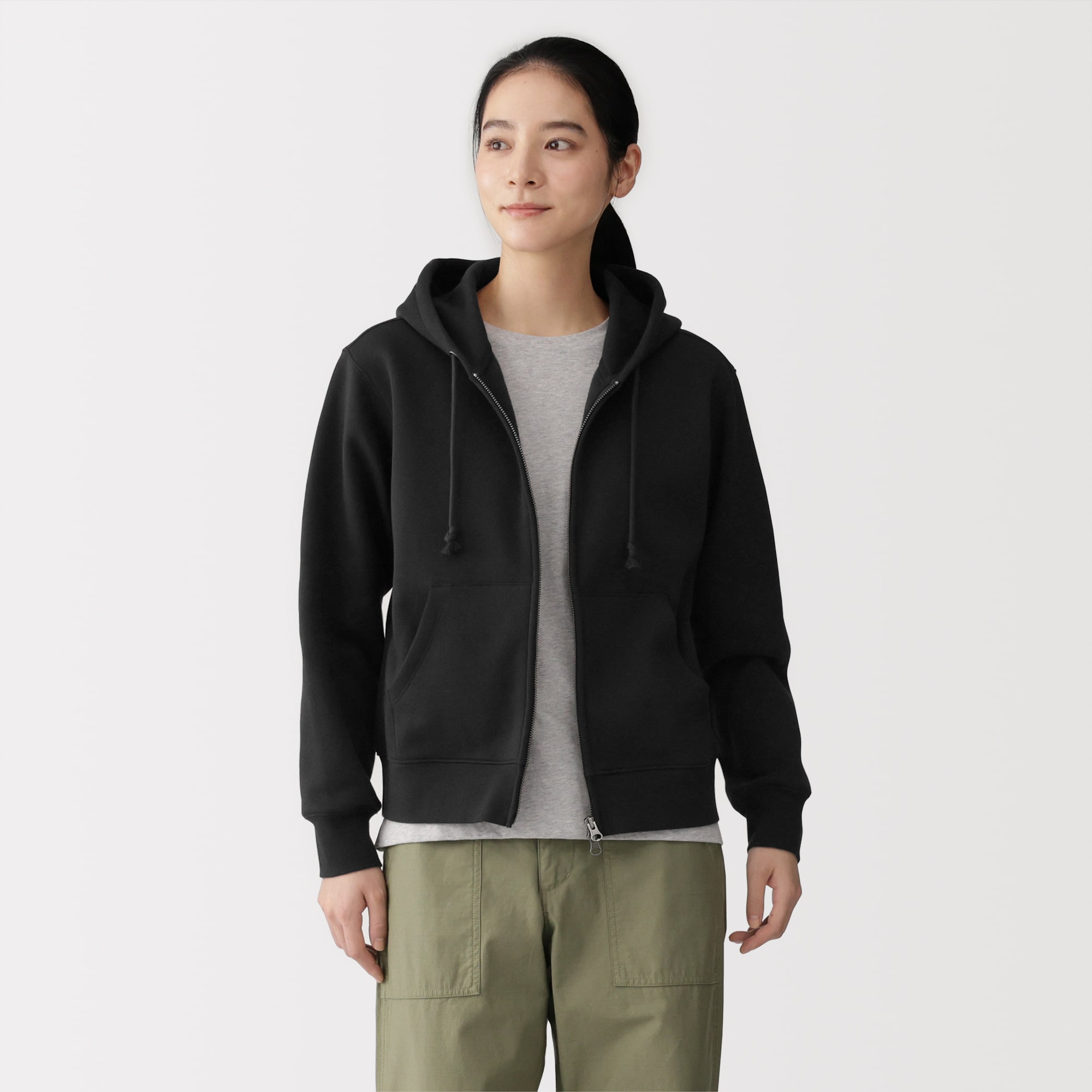 婦人　スウェットフルジップパーカ