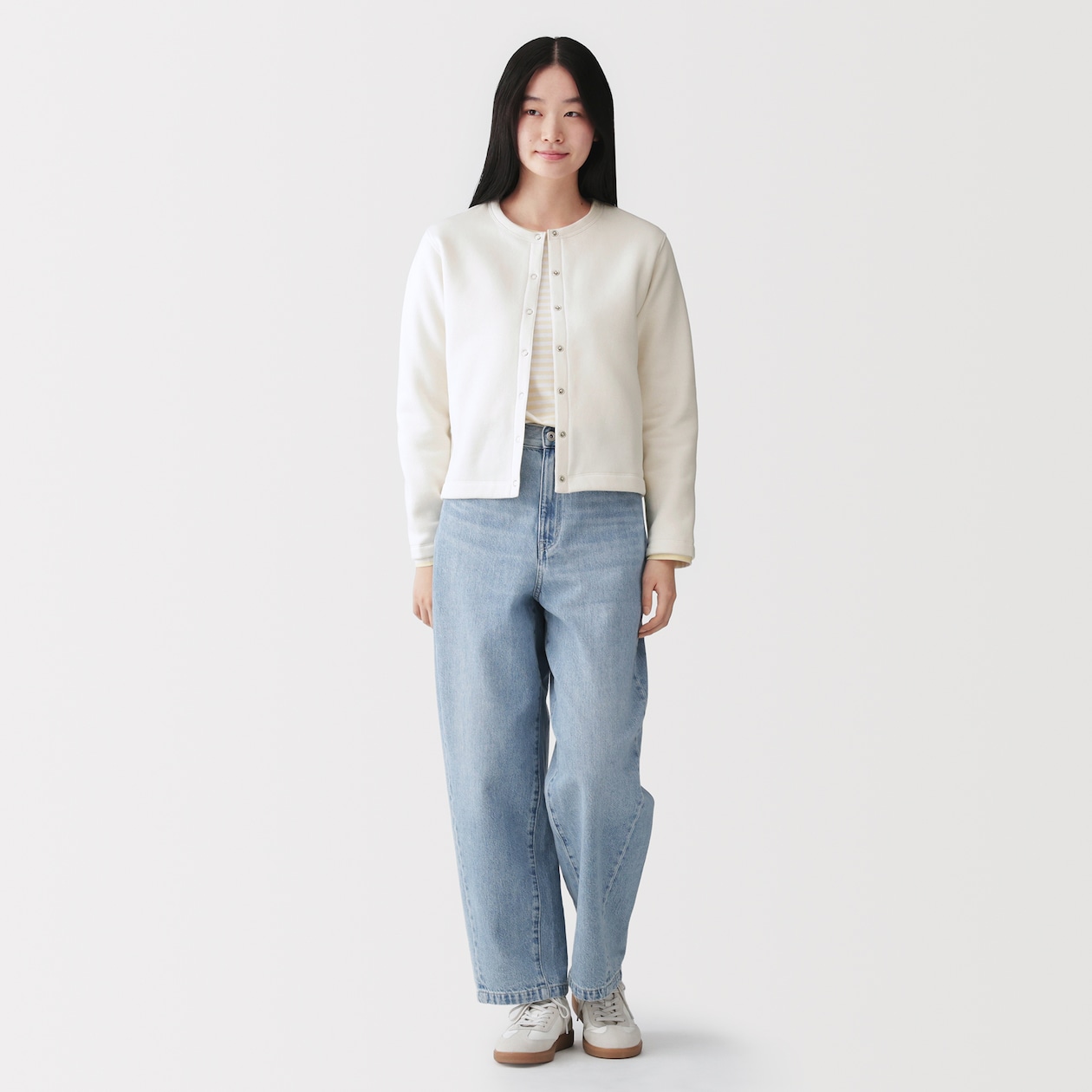 婦人　スウェットカーディガン