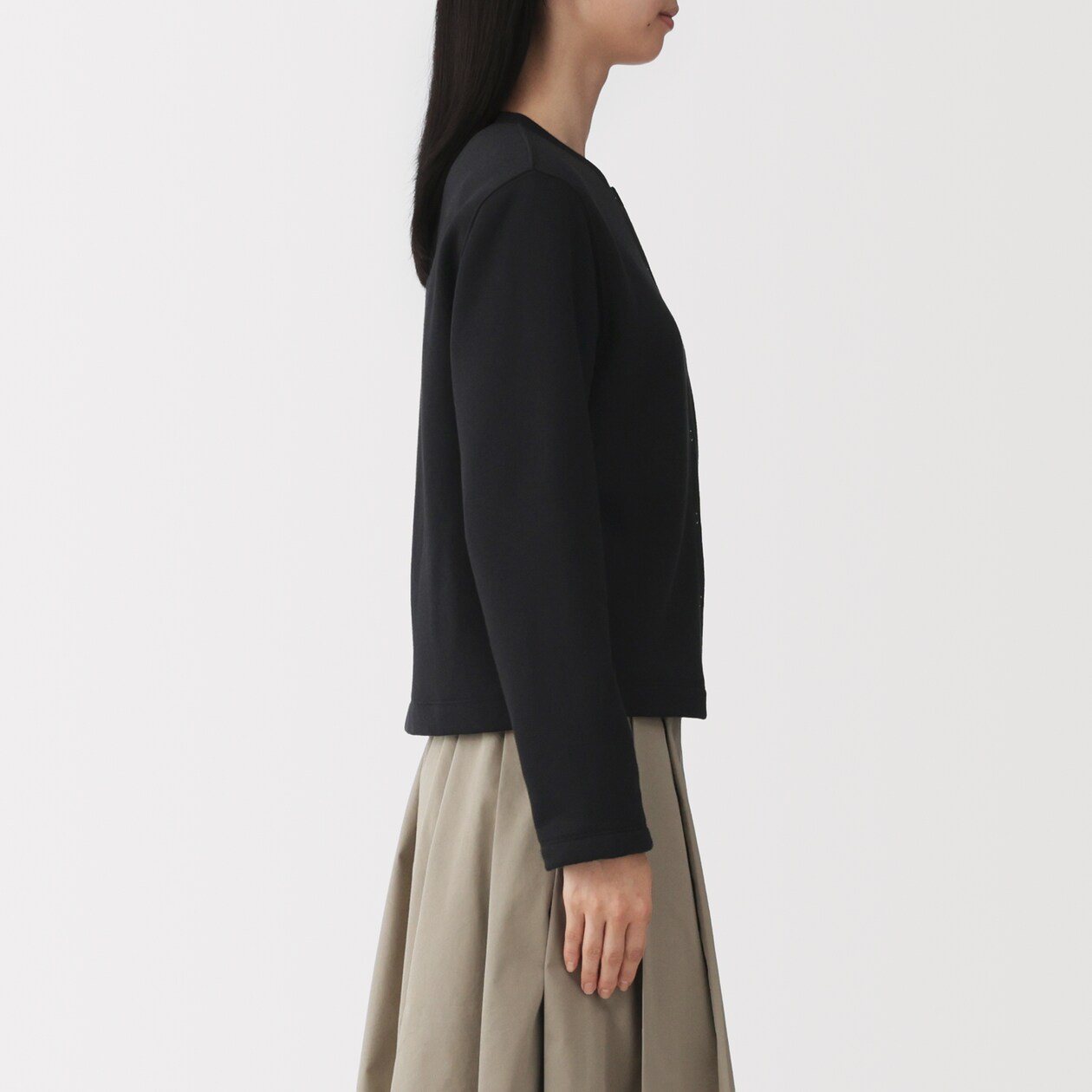 婦人　スウェットカーディガン