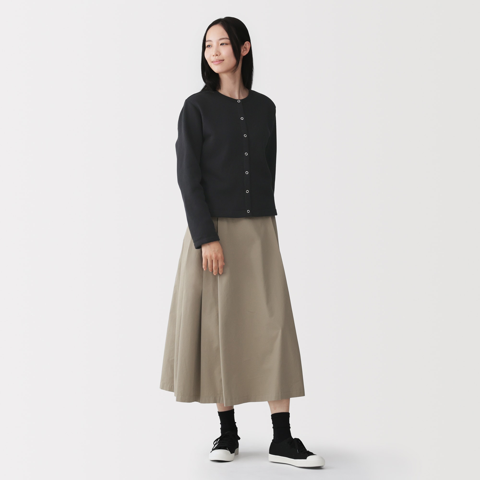 婦人　スウェットカーディガン