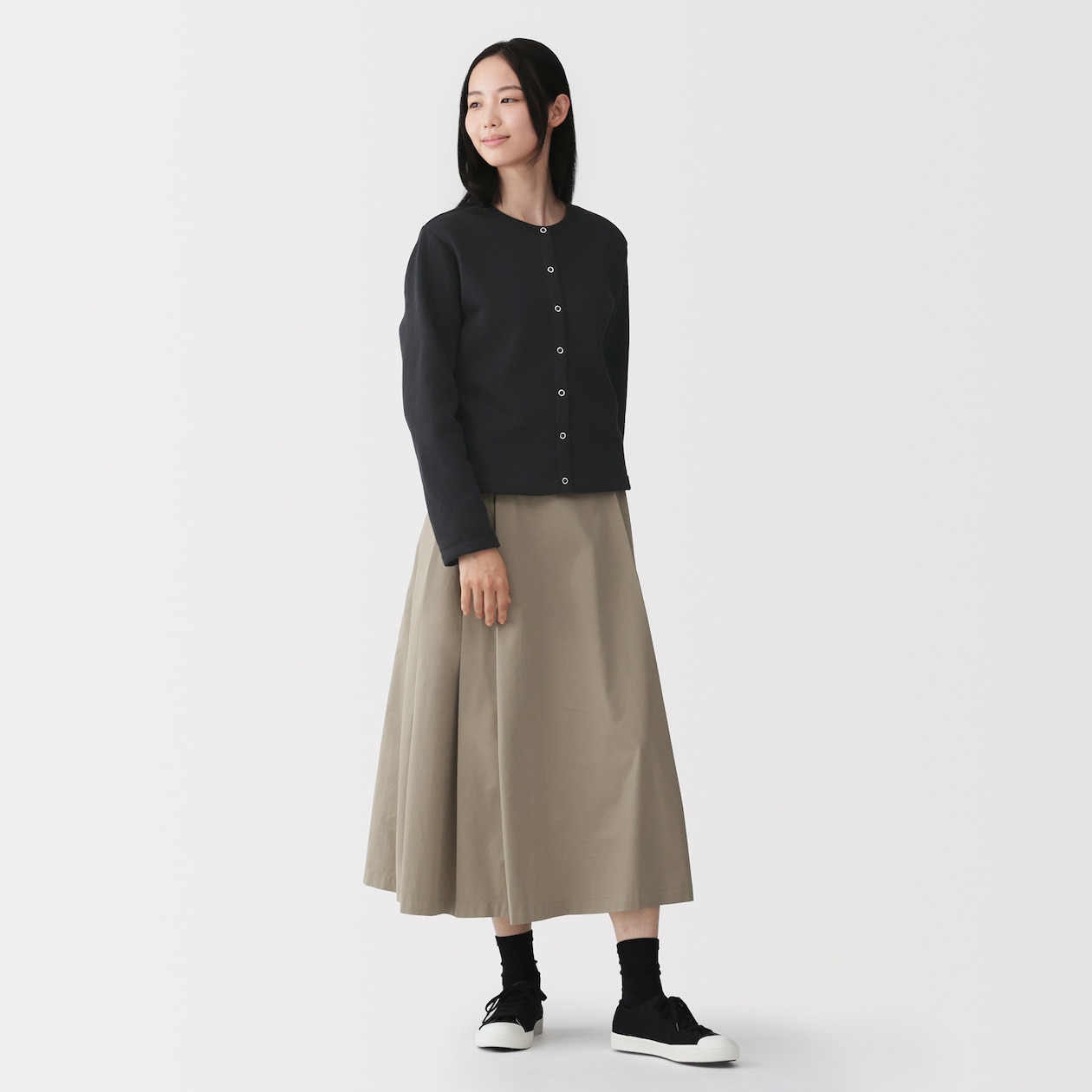 婦人　スウェットカーディガン