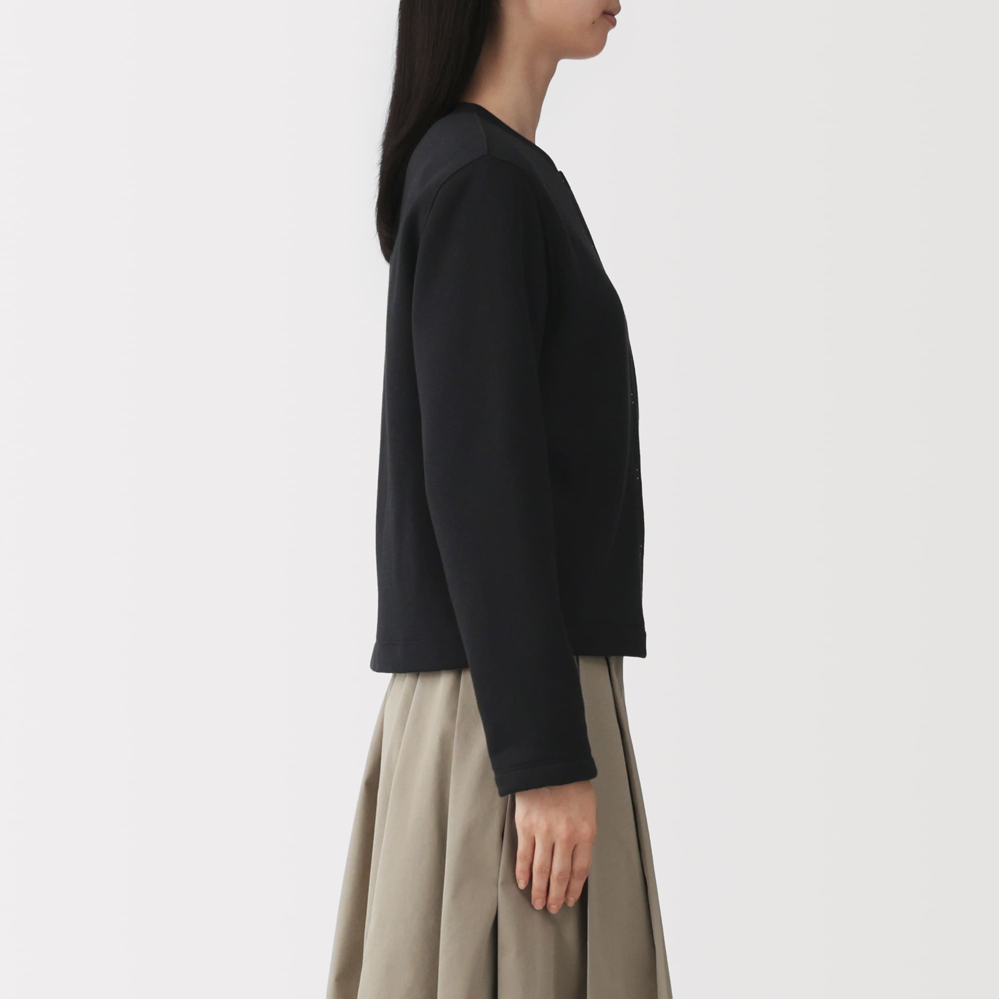 婦人　スウェットカーディガン