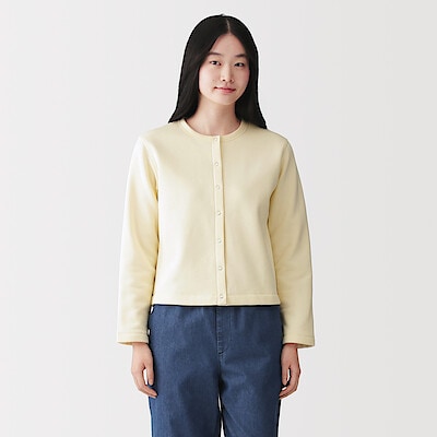 婦人　スウェットカーディガン