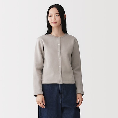 婦人　スウェットカーディガン